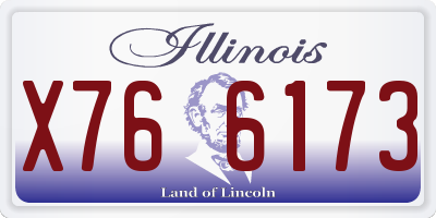 IL license plate X766173