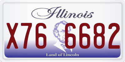 IL license plate X766682