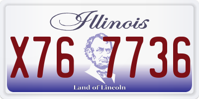 IL license plate X767736