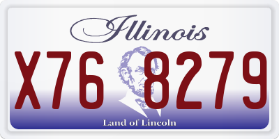 IL license plate X768279