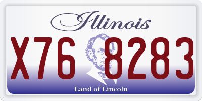 IL license plate X768283