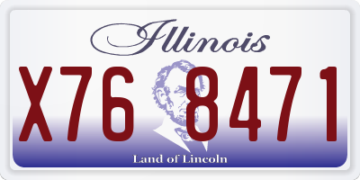 IL license plate X768471