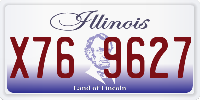IL license plate X769627