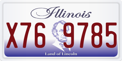 IL license plate X769785