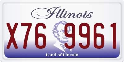 IL license plate X769961