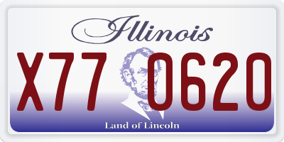 IL license plate X770620