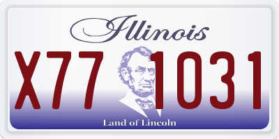 IL license plate X771031
