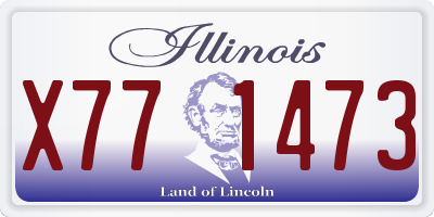IL license plate X771473