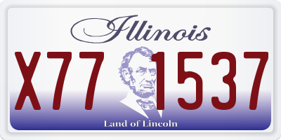 IL license plate X771537