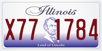 IL license plate X771784