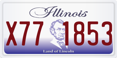 IL license plate X771853