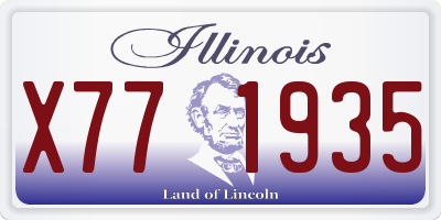 IL license plate X771935
