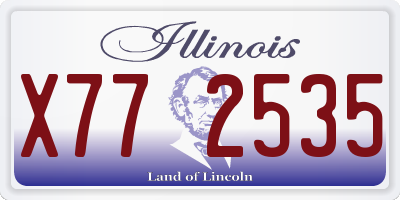 IL license plate X772535