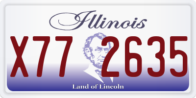 IL license plate X772635
