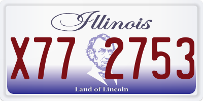 IL license plate X772753