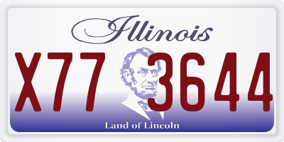 IL license plate X773644