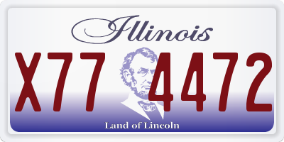 IL license plate X774472