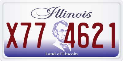IL license plate X774621