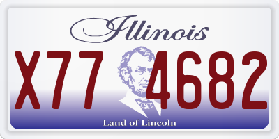 IL license plate X774682