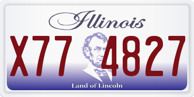 IL license plate X774827
