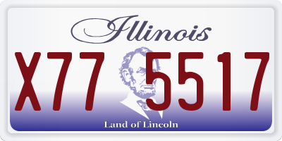 IL license plate X775517