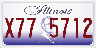 IL license plate X775712