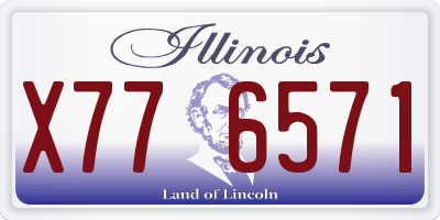 IL license plate X776571