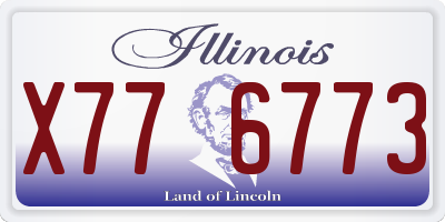 IL license plate X776773