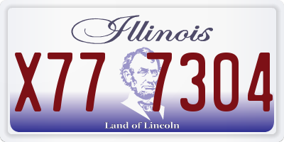 IL license plate X777304