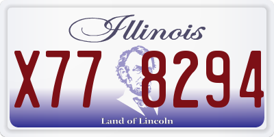 IL license plate X778294