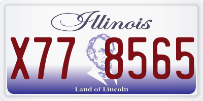IL license plate X778565