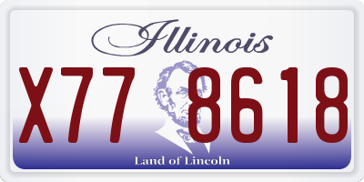 IL license plate X778618