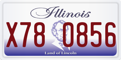 IL license plate X780856