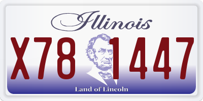 IL license plate X781447