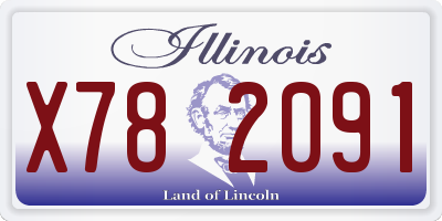 IL license plate X782091