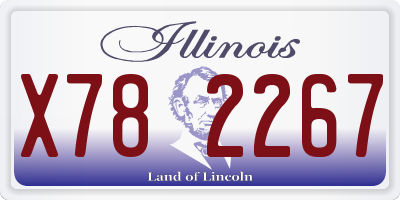 IL license plate X782267