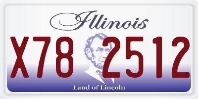 IL license plate X782512