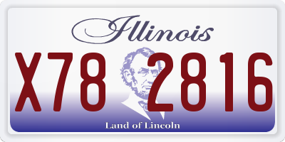 IL license plate X782816