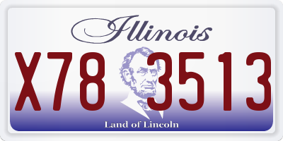 IL license plate X783513