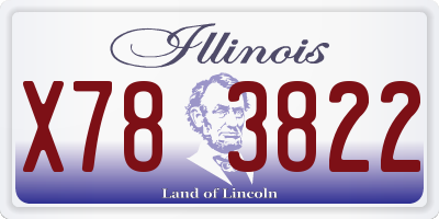 IL license plate X783822