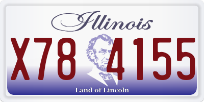 IL license plate X784155