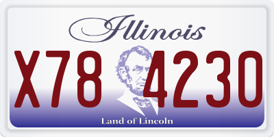 IL license plate X784230