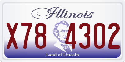 IL license plate X784302