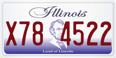 IL license plate X784522