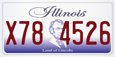 IL license plate X784526