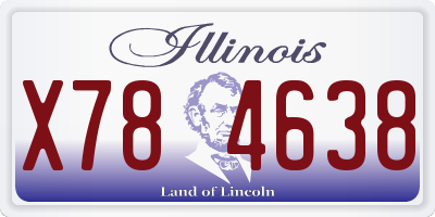 IL license plate X784638