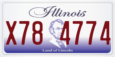 IL license plate X784774