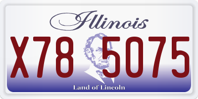 IL license plate X785075