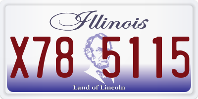 IL license plate X785115