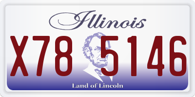 IL license plate X785146